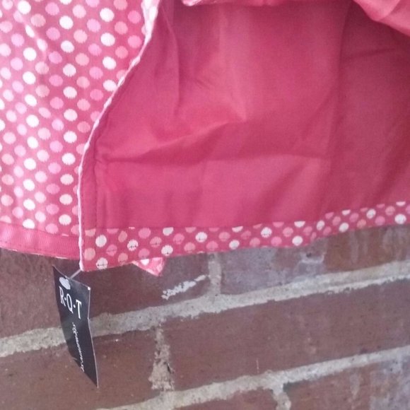 R.Q.T Pink Orange White Multicolor Cotton Jacket Blazer Overcoat Women Size 10 - Picture 9 of 11